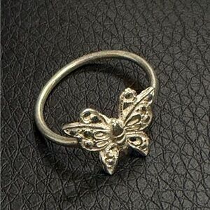 Sterling Silver Butterfly Ring